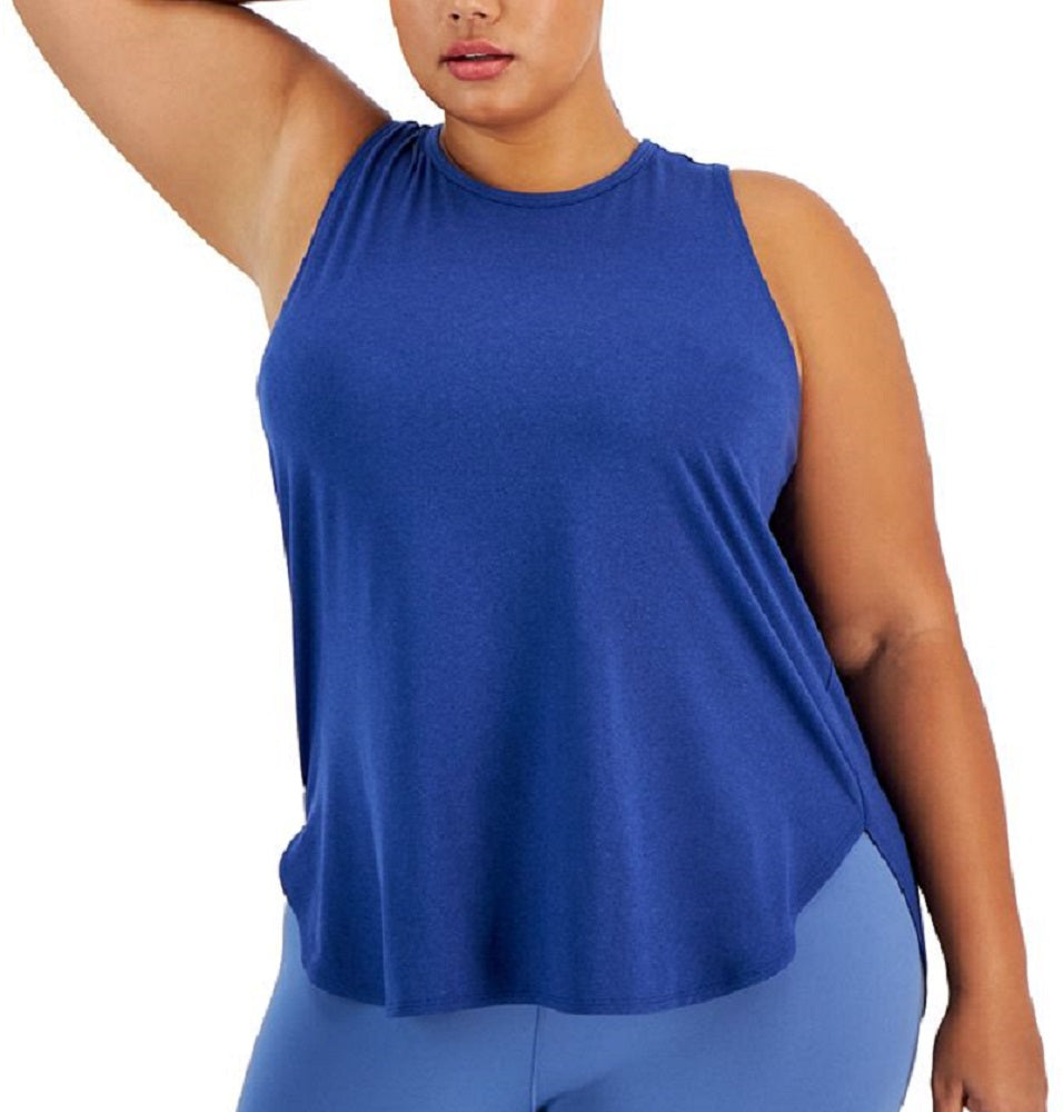 Conjunto de moletom feminino ID Ideology, azul, tamanho 1X