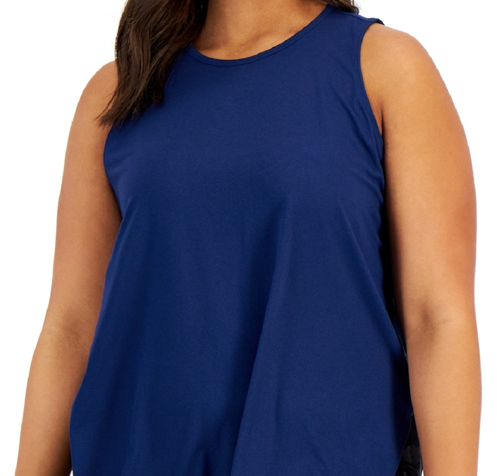 Conjunto de moletom feminino ID Ideology, azul, tamanho 1X