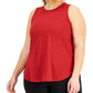 Conjunto de moletom feminino ID Ideology, vermelho, tamanho 3X