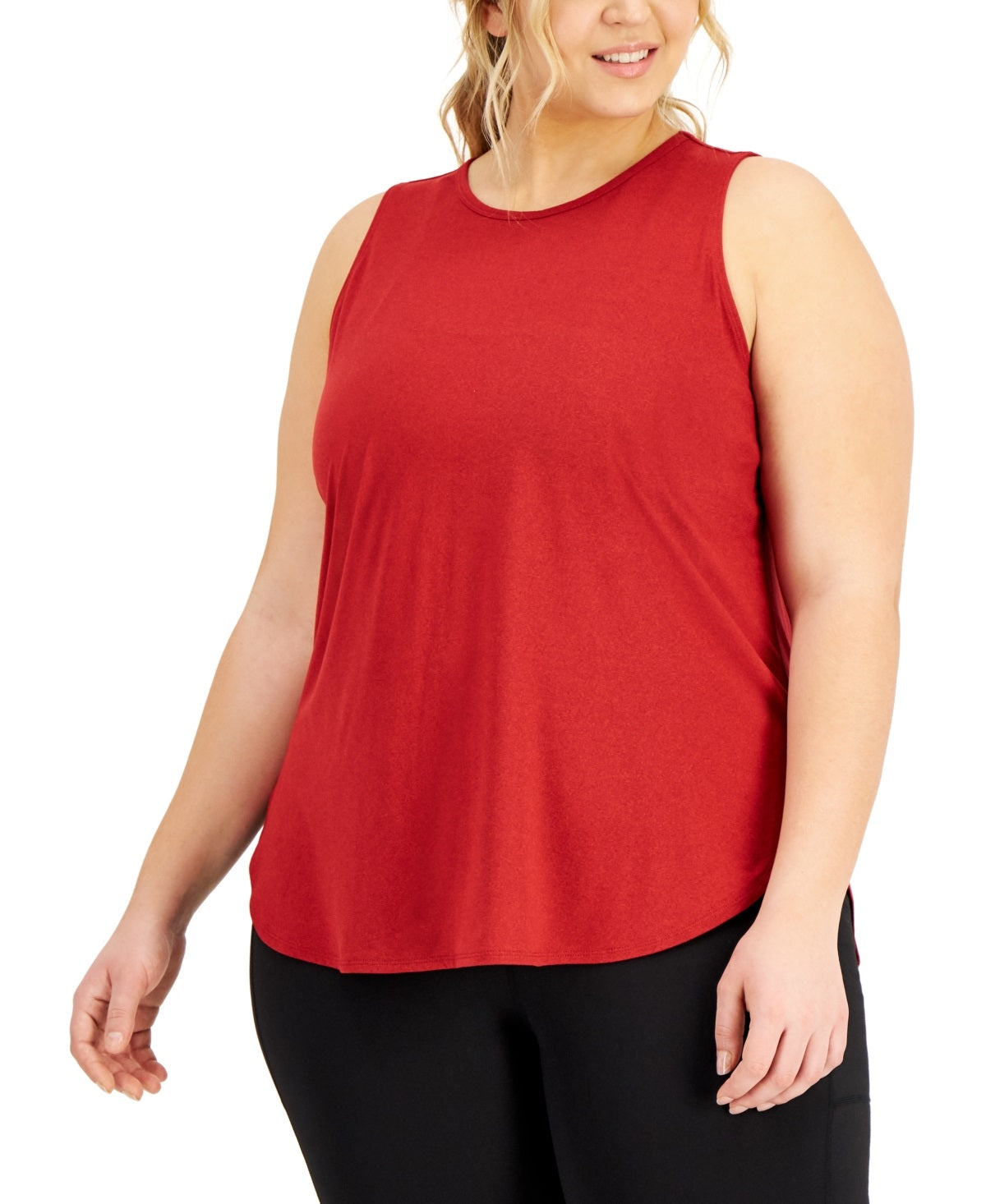 Conjunto de moletom feminino ID Ideology, vermelho, tamanho 3X