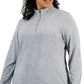 Blusa feminina ID Ideology com zíper e bolsos laterais cinza
