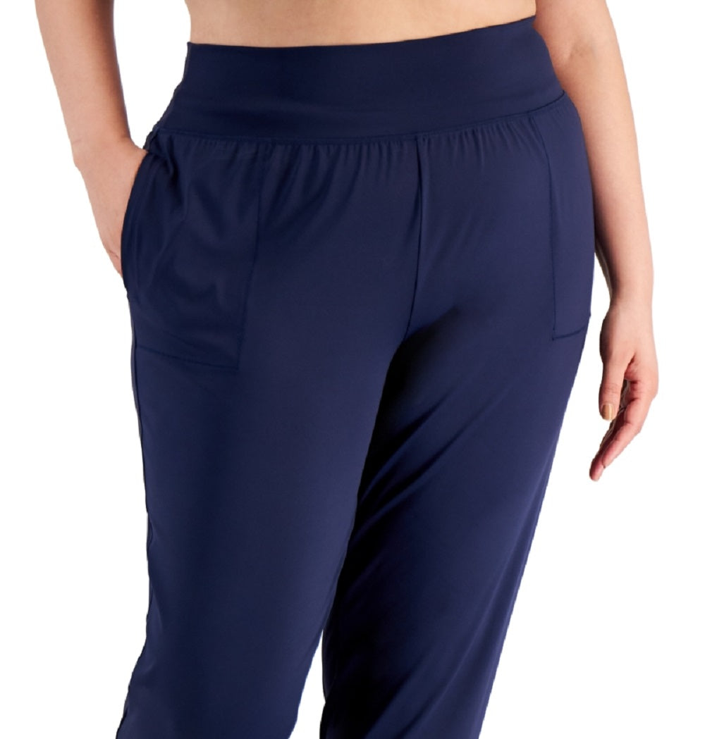Calça jogger feminina ID Ideology azul tamanho 2X