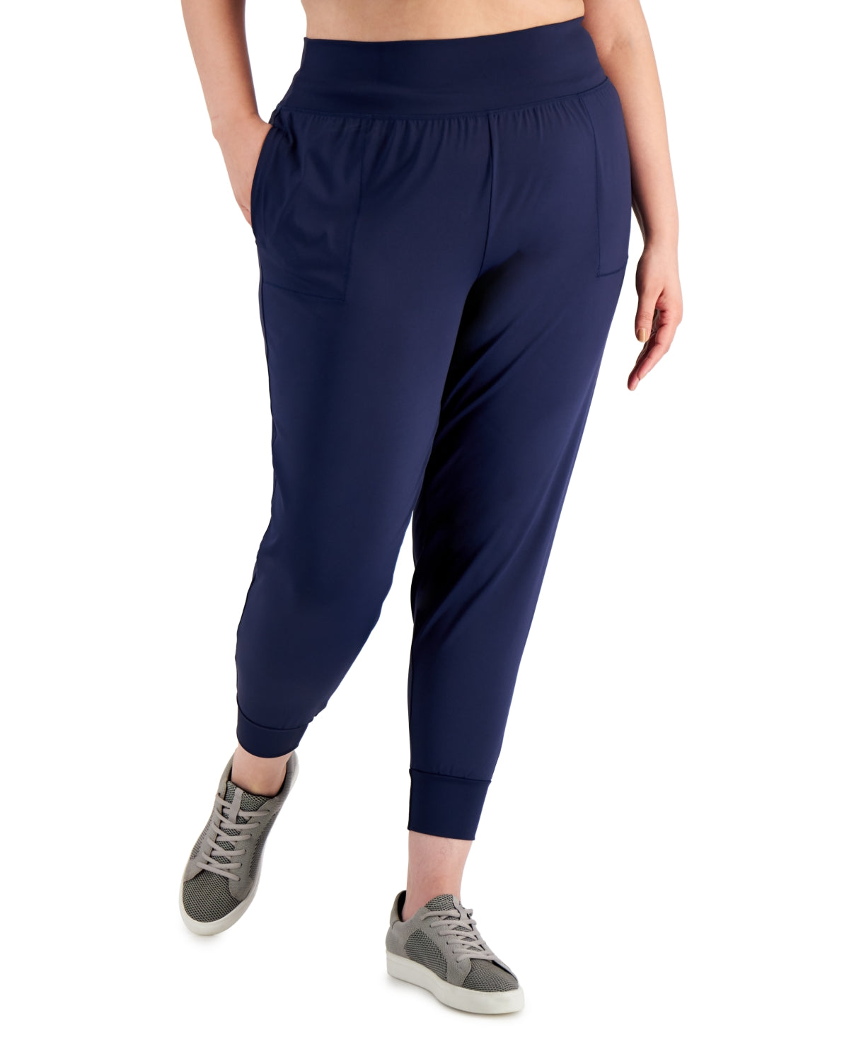 Calça jogger feminina ID Ideology roxa tamanho 3X