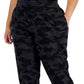 Calça jogger feminina estampada ID Ideology preta tamanho 1X