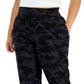 Calça jogger feminina estampada ID Ideology preta tamanho 3X