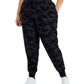 Calça jogger feminina estampada ID Ideology preta