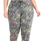 Calça jogger feminina com estampa de amor-perfeito ID Ideology cinza tamanho 3X