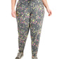Calça jogger feminina com estampa de amor-perfeito ID Ideology cinza tamanho 3X