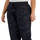 Calça jogger feminina ID Ideology com cordão, preta
