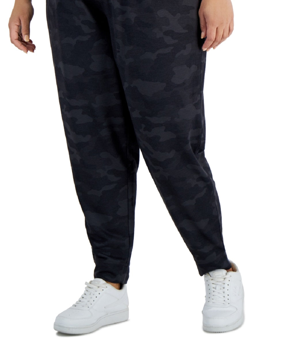 Calça jogger feminina ID Ideology com cordão, preta