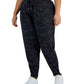 Calça jogger feminina ID Ideology com cordão, preta