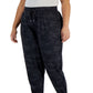 Calça jogger feminina ID Ideology com cordão, preta
