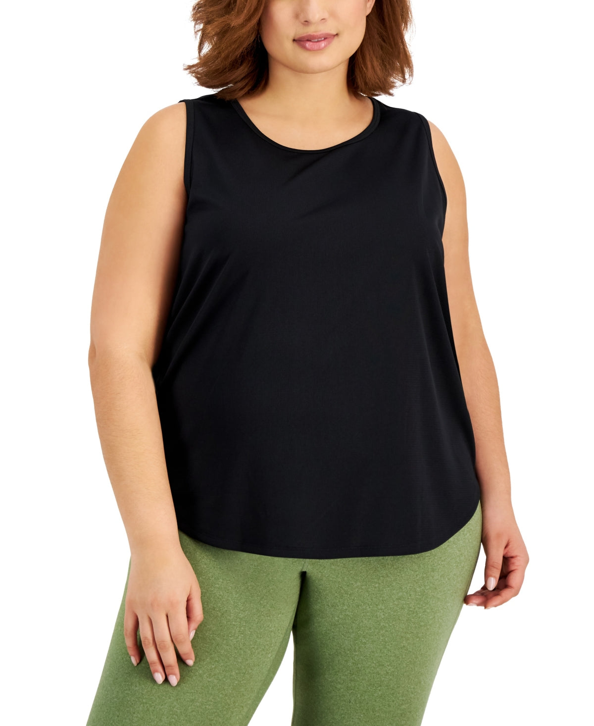 ID Ideology Regata feminina Birdseye Mesh Preta Tamanho 2X