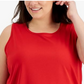 ID Ideology Regata feminina Birdseye Mesh Vermelha Tamanho 1X