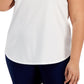 ID Ideology Regata feminina Birdseye Mesh, branca, tamanho 1X