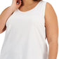ID Ideology Regata feminina Birdseye Mesh, branca, tamanho 4X