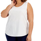 ID Ideology Regata feminina Birdseye Mesh, branca, tamanho 4X