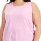 ID Ideology Regata feminina Birdseye Mesh Rosa Tamanho 1X