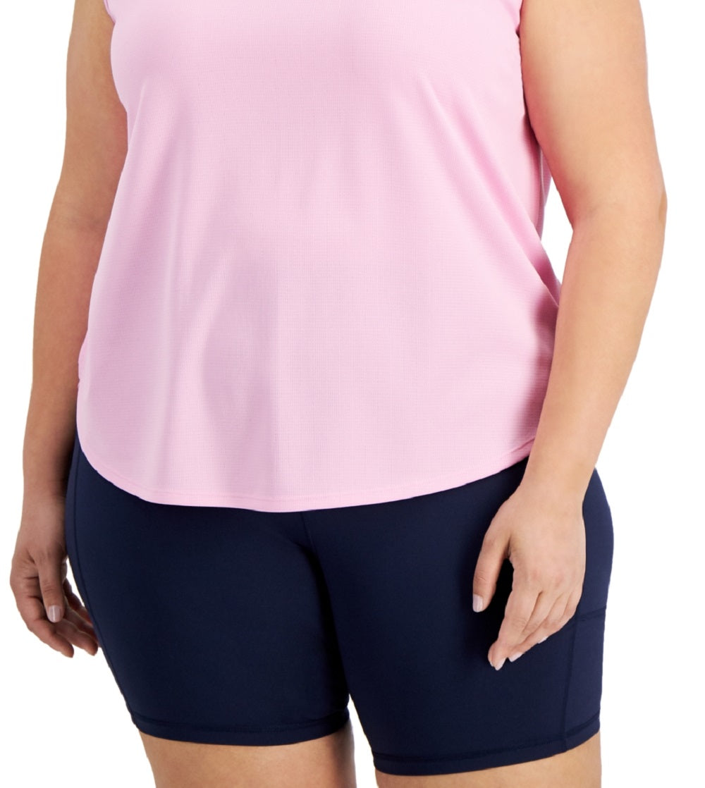 ID Ideology Regata feminina Birdseye Mesh Rosa Tamanho 1X