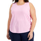 ID Ideology Regata feminina Birdseye Mesh Rosa Tamanho 1X