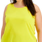 ID Ideology Regata feminina Birdseye Mesh Amarela Tamanho 3X