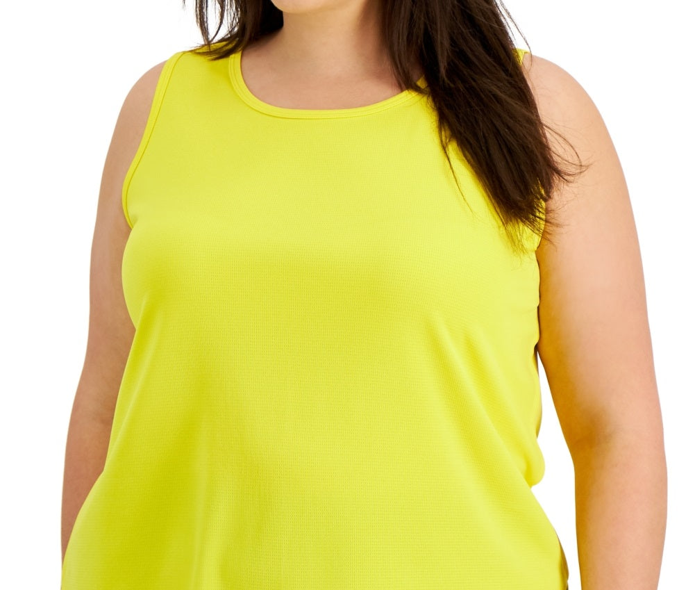 ID Ideology Regata feminina Birdseye Mesh Amarela Tamanho 3X