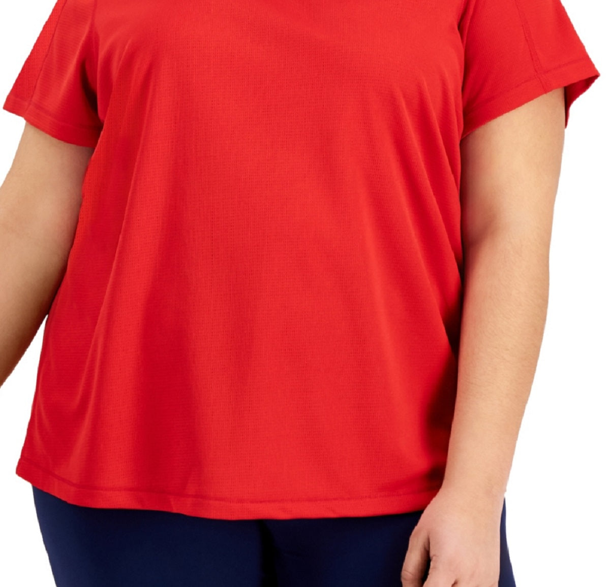 Camiseta feminina ID Ideology Birdseye Mesh vermelha tamanho 2X