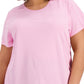 Camiseta feminina ID Ideology Birdseye Mesh, rosa, tamanho 2X