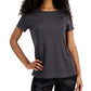 Camiseta feminina de malha ID Ideology, cinza, tamanho X-S