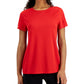 Camiseta feminina ID Ideology Mesh Vermelha Tamanho Grande
