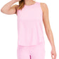 ID Ideology Regata feminina Birdseye Mesh Rosa Tamanho Grande