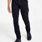 Calça jeans cargo skinny fit masculina da INC International Concepts, preta, tamanho 38
