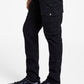 Calça jeans cargo skinny fit masculina da INC International Concepts, preta, tamanho 38