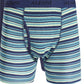 Cuecas boxer masculinas Alfani, pacote com 5, listradas e lisas, azul, tamanho pequeno