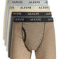 Cuecas boxer Alfani masculinas, pacote com 5 peças, azulejadas e lisas, tamanho pequeno, marrom