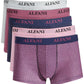 Alfani Masculino - Pacote com 5 Calções de Banho Sólidos e Geo-Estampados Roxo Tamanho Médio