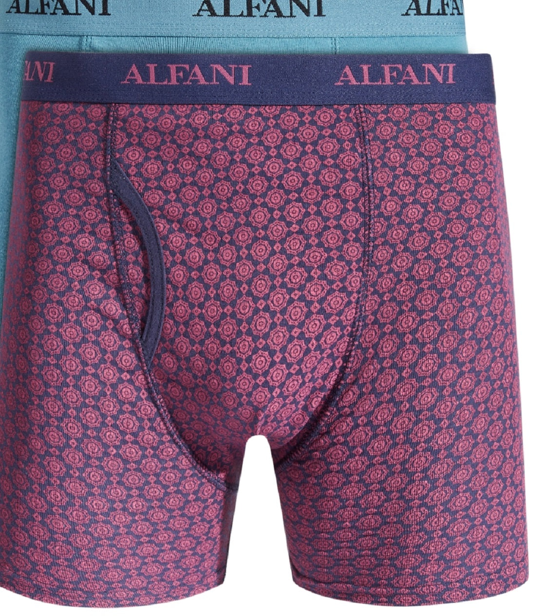 Cuecas boxer Alfani masculinas, pacote com 5, medalhões e cores sólidas, roxas, tamanho pequeno