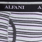 Cuecas boxer masculinas Alfani, pacote com 5, listradas e lisas, cinza, tamanho pequeno