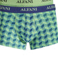 Alfani Masculino Pacote com 5 Cuecas Chevron e Sólidas Verde Tamanho Grande