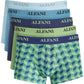 Alfani Masculino Pacote com 5 Cuecas Chevron e Sólidas Verde Tamanho Grande