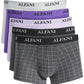Pacote com 5 shorts masculinos Alfani estampados e lisos, cinza, tamanho pequeno