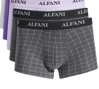 Pacote com 5 shorts masculinos Alfani estampados e lisos, cinza, tamanho pequeno
