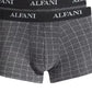 Pacote com 5 shorts masculinos Alfani estampados e lisos, cinza, tamanho médio