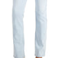 Calça jeans feminina Charter Club Lexington reta azul tamanho 12 pequena