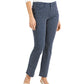 Calça jeans feminina Lexington Geo Print, perna reta, azul, tamanho 8, Charter Club