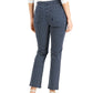 Calça jeans feminina Lexington Geo Print, perna reta, azul, tamanho 8, Charter Club