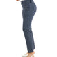 Calça jeans feminina Lexington Geo Print, perna reta, azul, tamanho 8, Charter Club