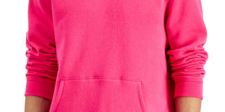 ID Ideology Moletom com capuz masculino de lã sólida rosa tamanho grande