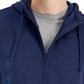 ID Ideology Moletom com capuz masculino regular fit sólido com zíper completo azul tamanho 2XL