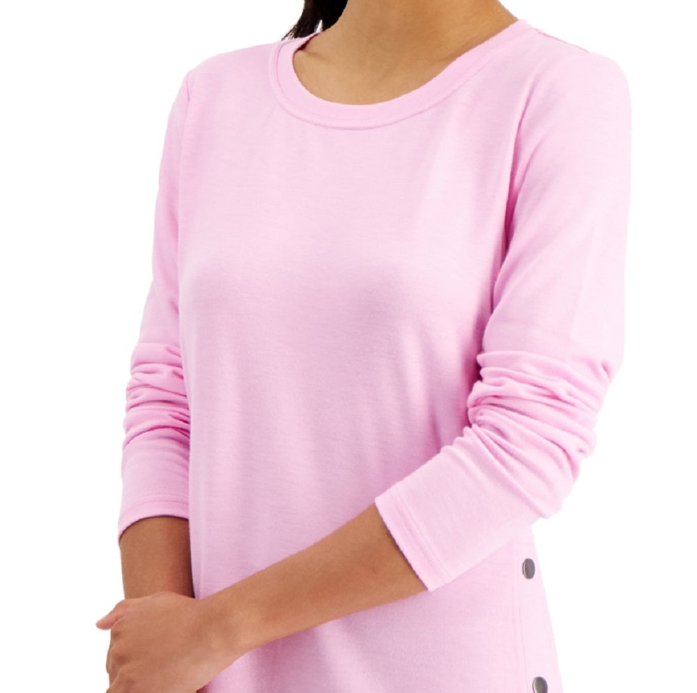 Túnica feminina ID Ideology com botões laterais rosa